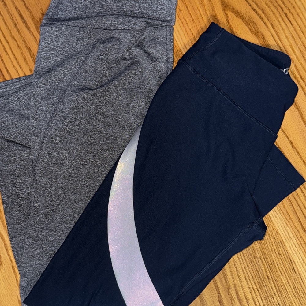 Gray and Navy Leggings